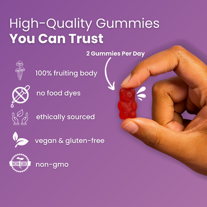 Hjärnförstärkande svampgummier